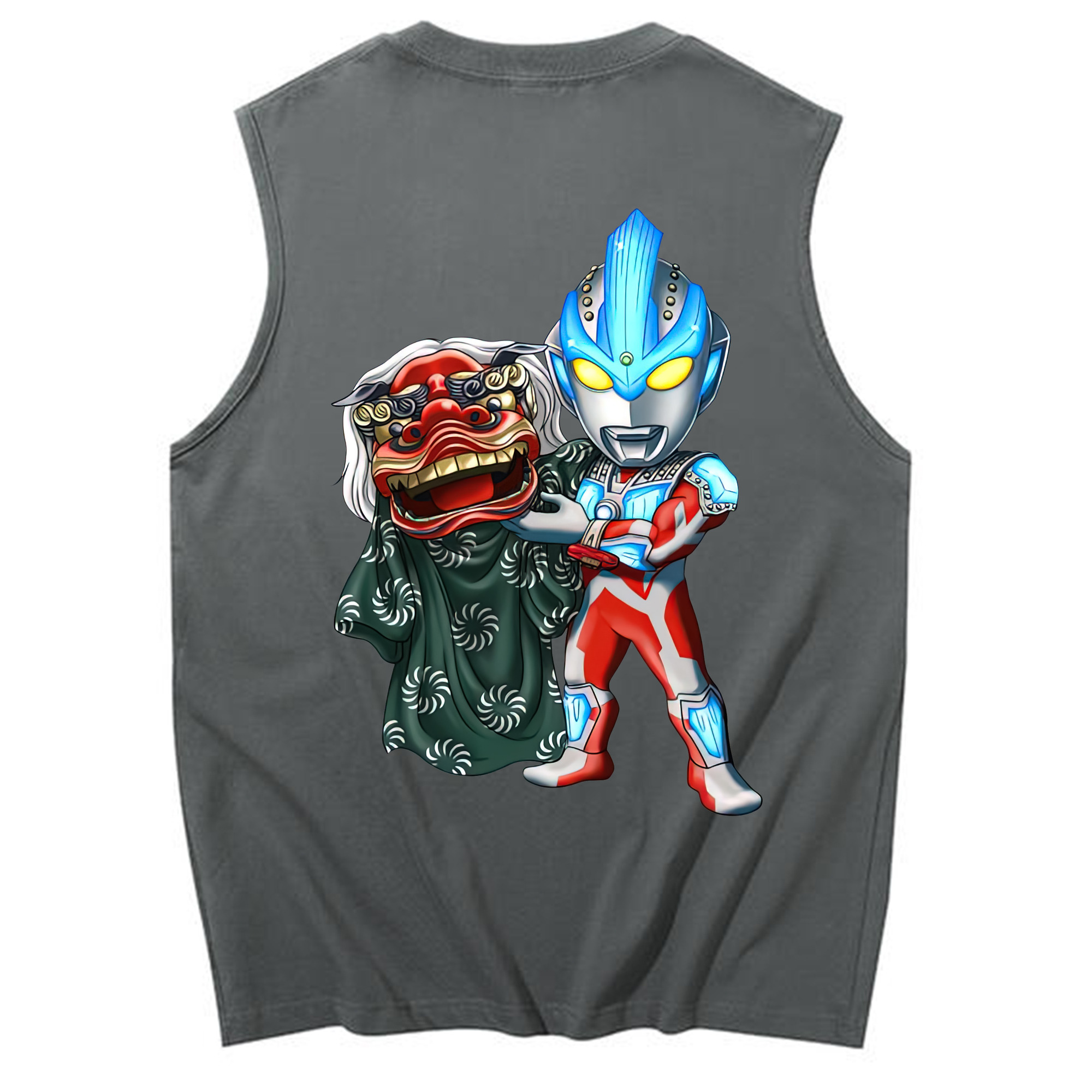 （画像用） ウルトラマン Ultraman コットン100％タンクトップ（背面プリント）